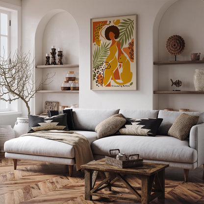 Afrohemian Nature Woman Art Poster