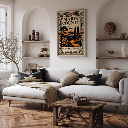 Marin County Home Sweet Home California Poster