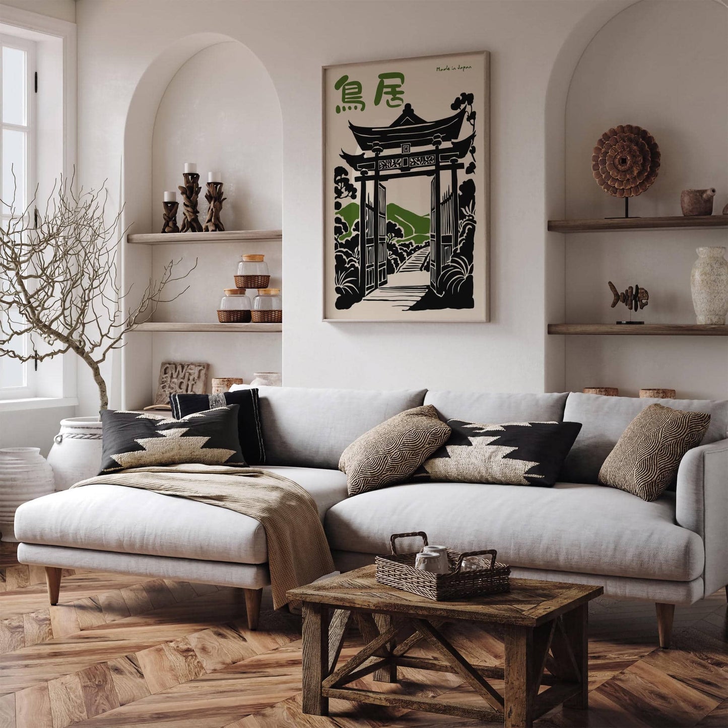 Torii Gate Made in Japan Wall Art