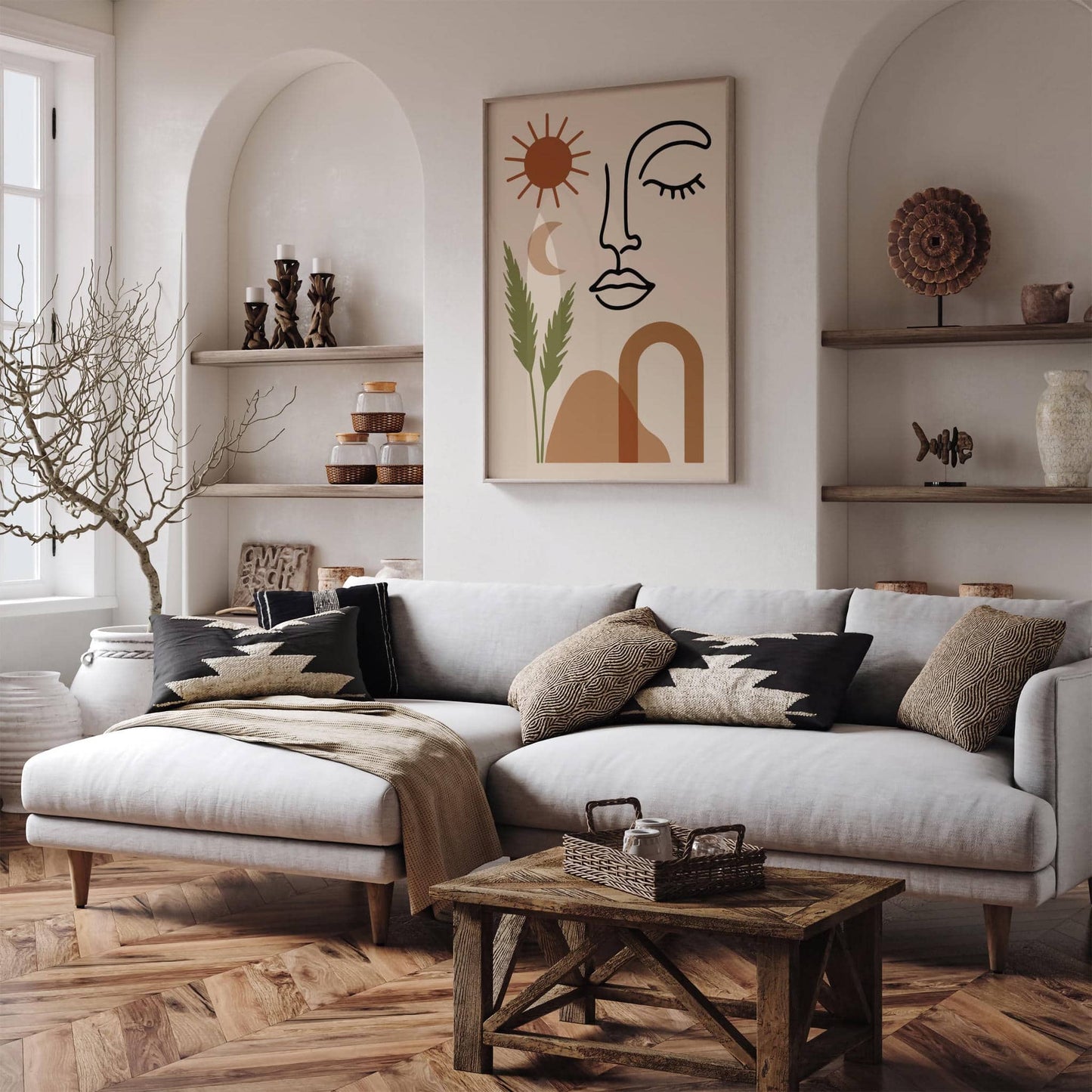 Boho Chic Poster - Aesthetic Japandi Wall Art