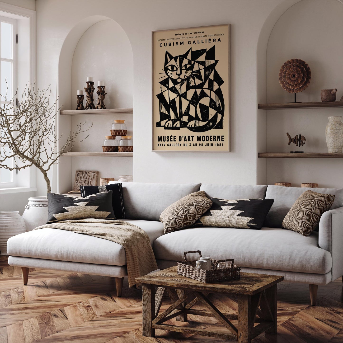 Cubism Galliera Exhibition Poster – Modern Art Print