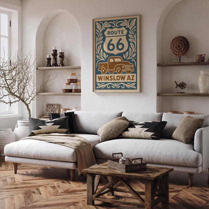 Route 66 Winslow AZ Travel Poster