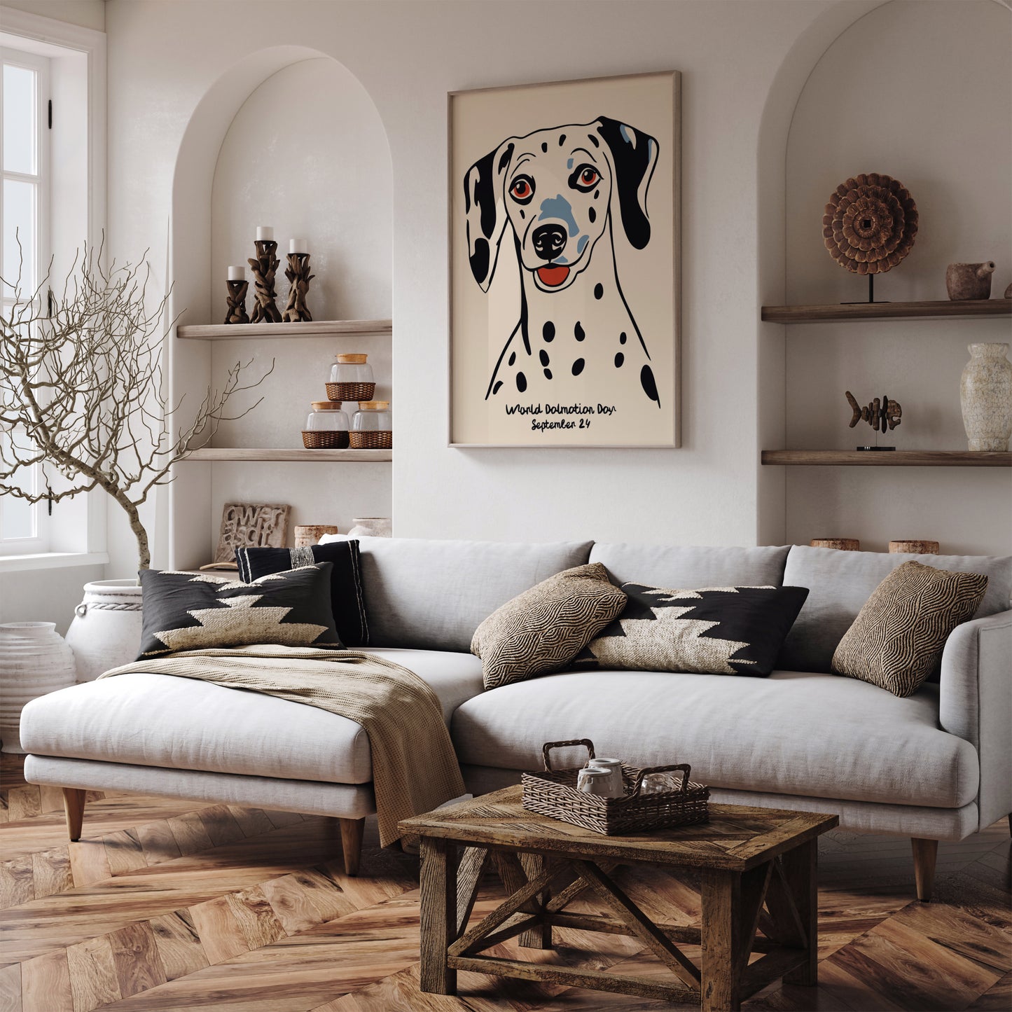 Cute Dalmatian Wall Art Print