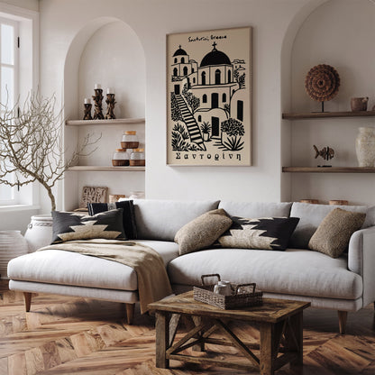 Santorini Greece Poster - Cityscape Art Print