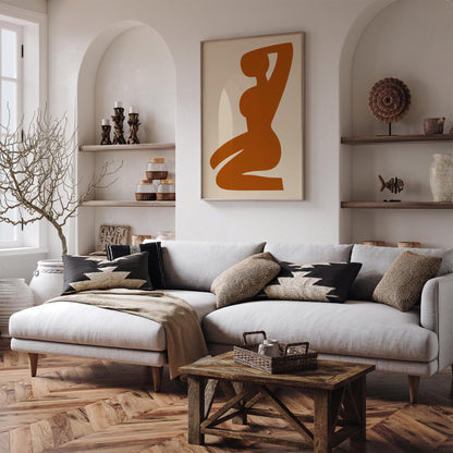Abstract Woman Silhouette Art Poster