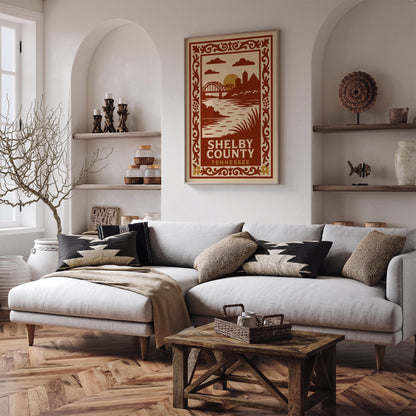 Shelby County Tennessee Travel Poster