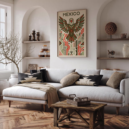 Mexico Eagle Art Poster