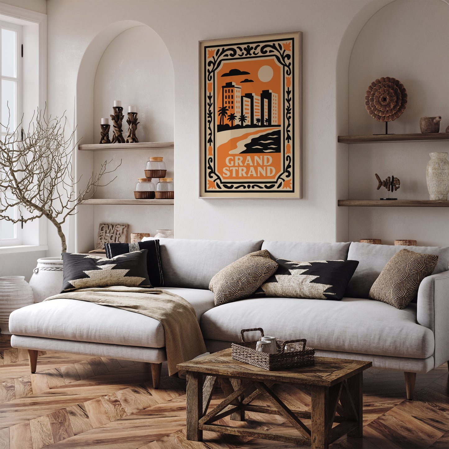Grand Strand Cityscape Landscape Poster