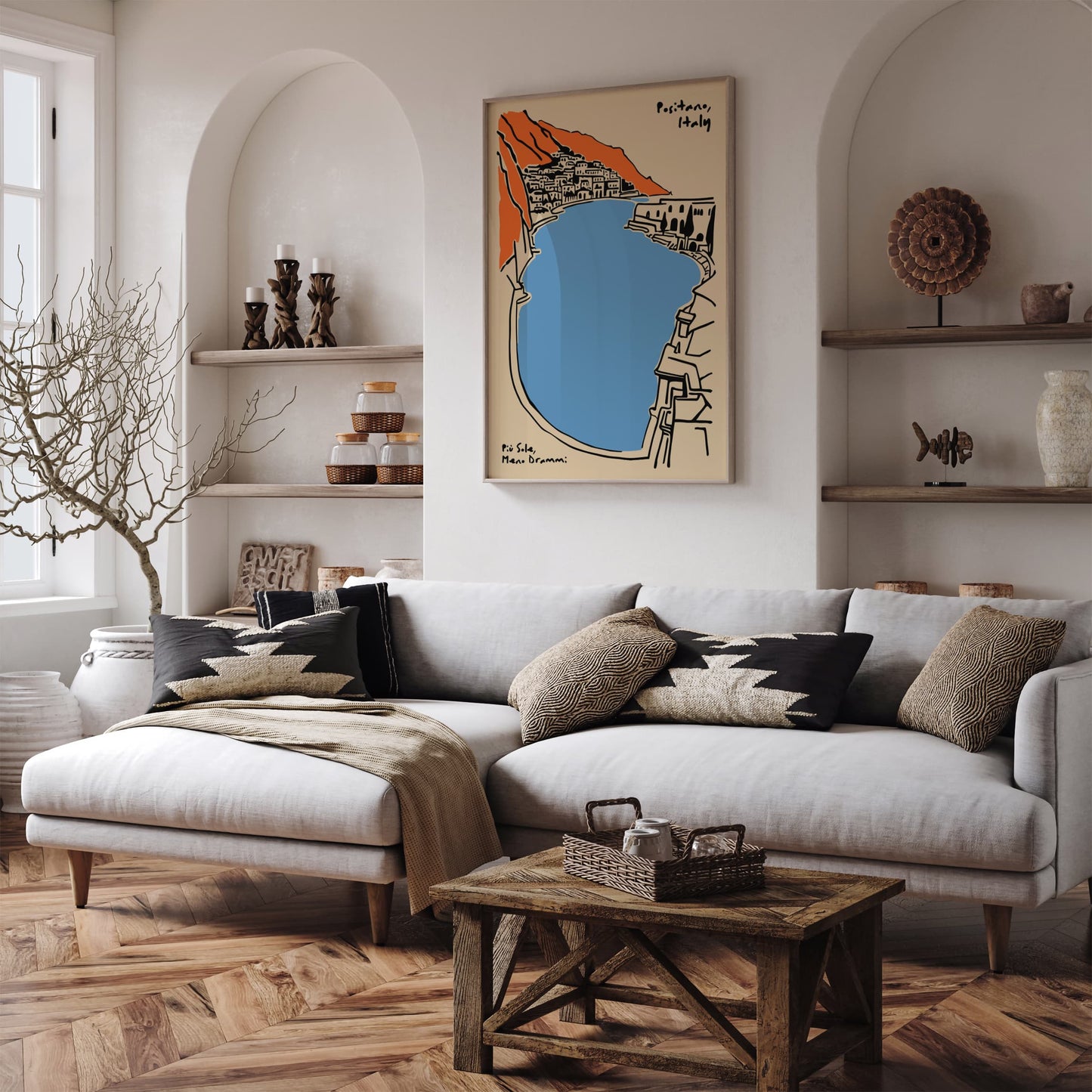 Positano Italy Travel Poster 2025