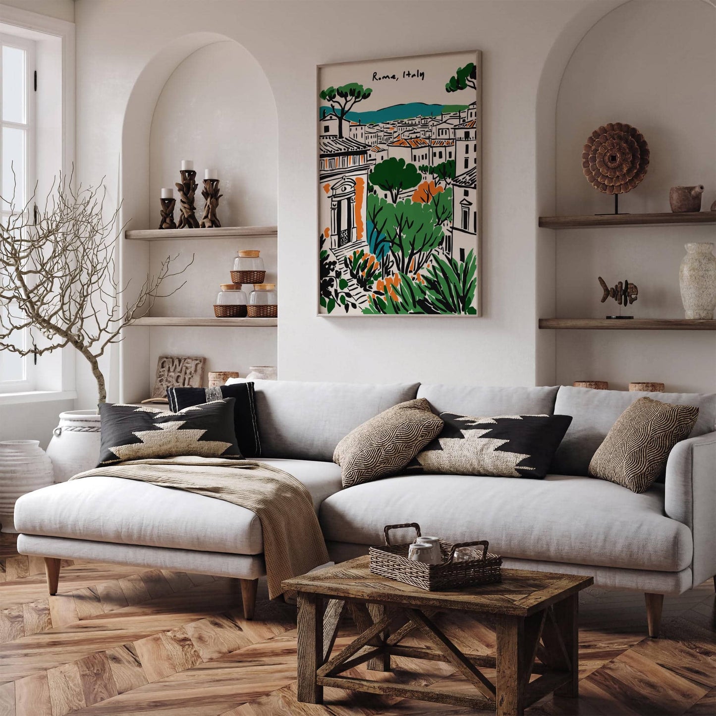 Rome Italy Colorful Poster
