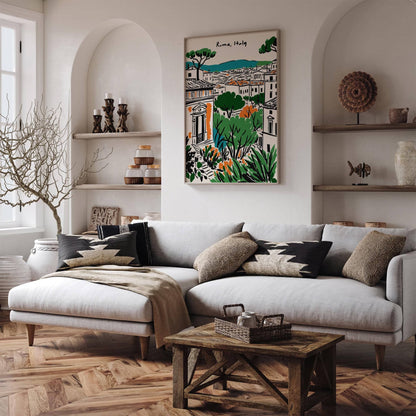 Rome Italy Colorful Poster