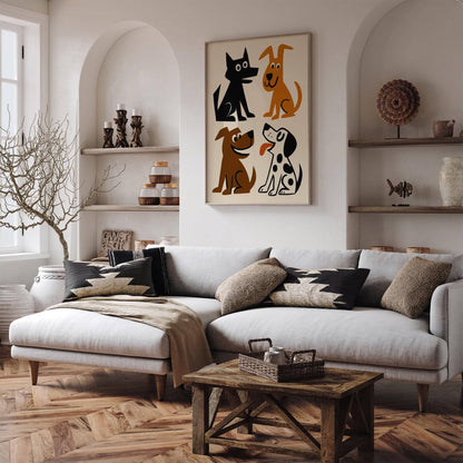 Funny Dogs Wall Art Print