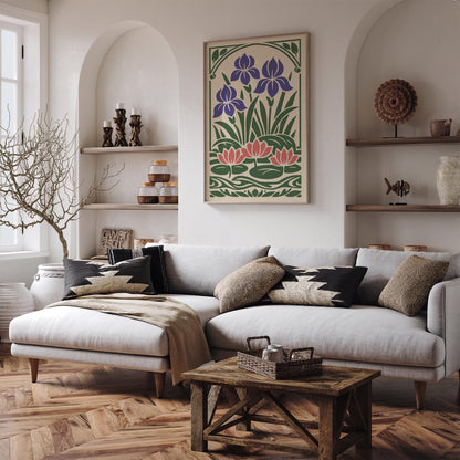 Water Lilies Botanical Poster
