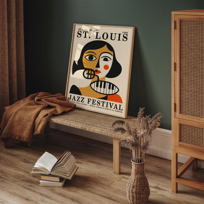 St. Louis Jazz Festival Poster – Vintage Jazz Wall Art