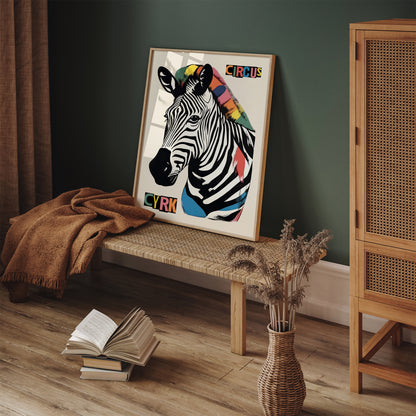 Circus Zebra - Vintage Polish Cyrk Poster