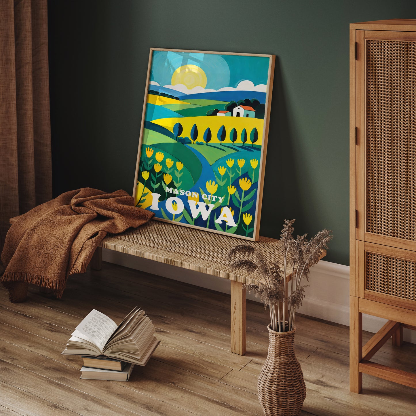 Mason City Iowa Travel Wall Art Poster