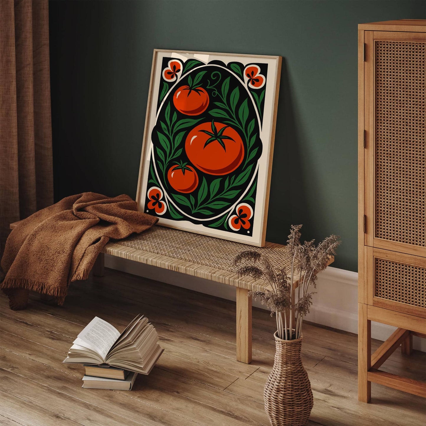 Red Tomatoes Poster - Elegant Kitchen Wall Art