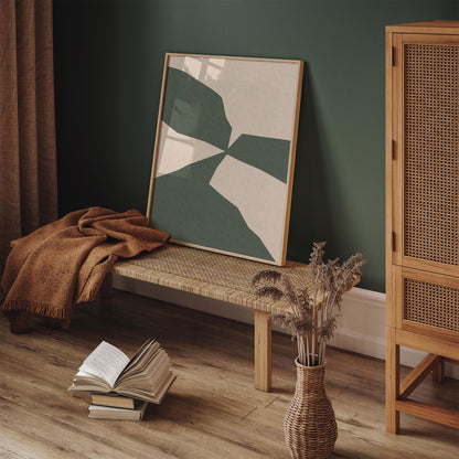 Green Abstract Shapes Poster