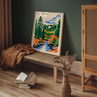 Montgomery Ohio Travel Poster