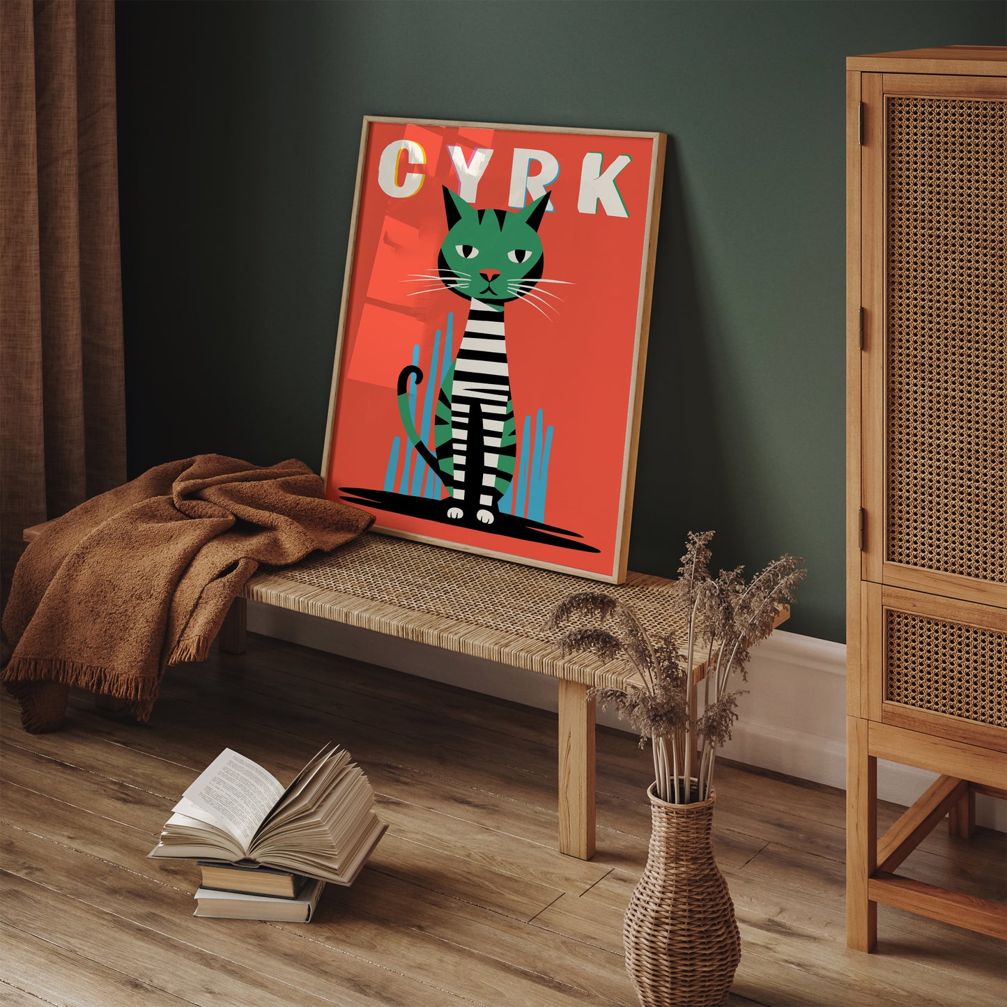 Cyrk Polish Circus Cat Poster