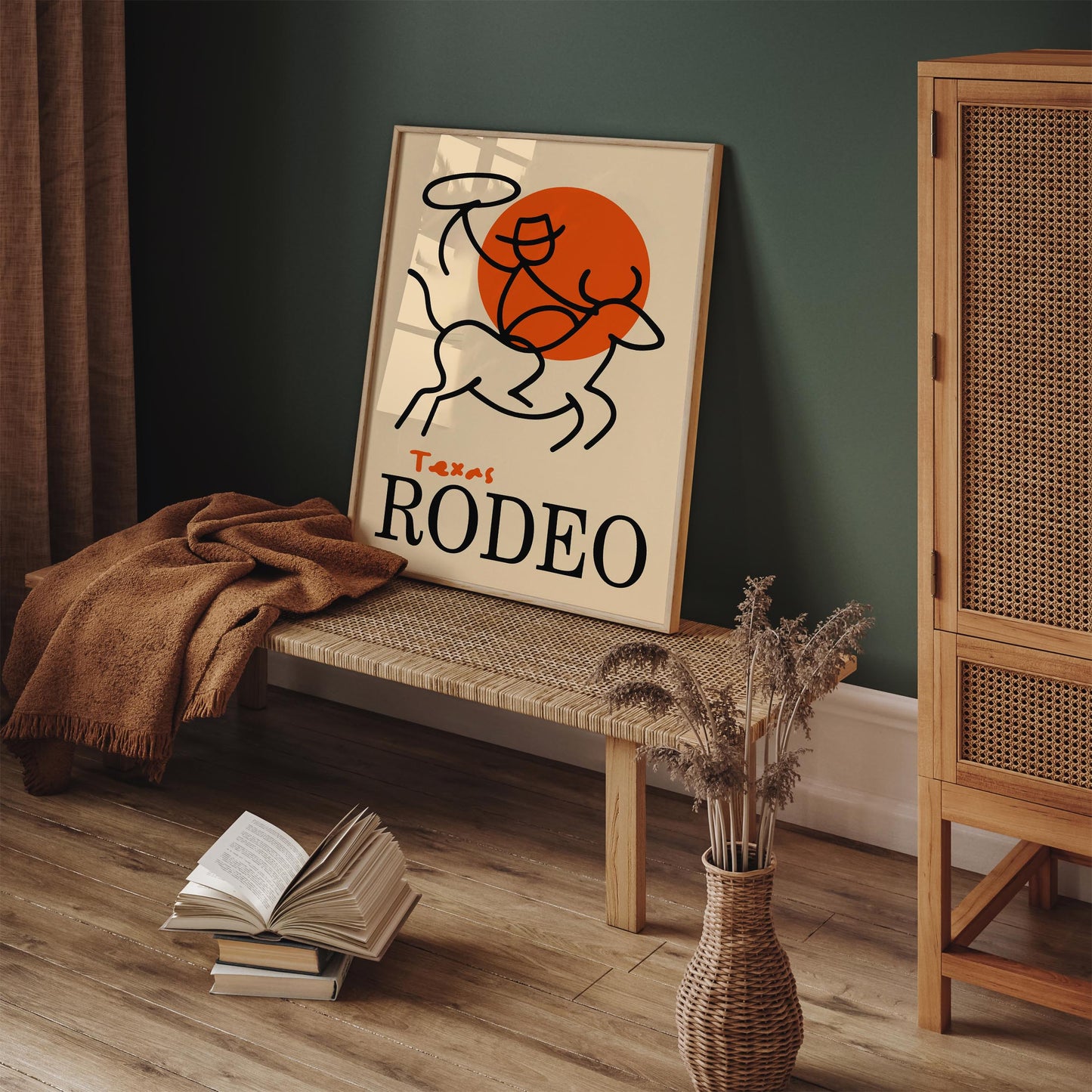 Texas Rodeo Wall Art Print