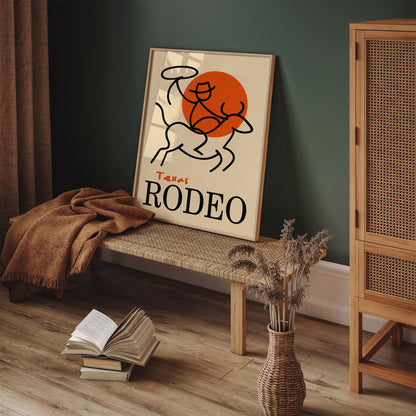 Texas Rodeo Wall Art Print