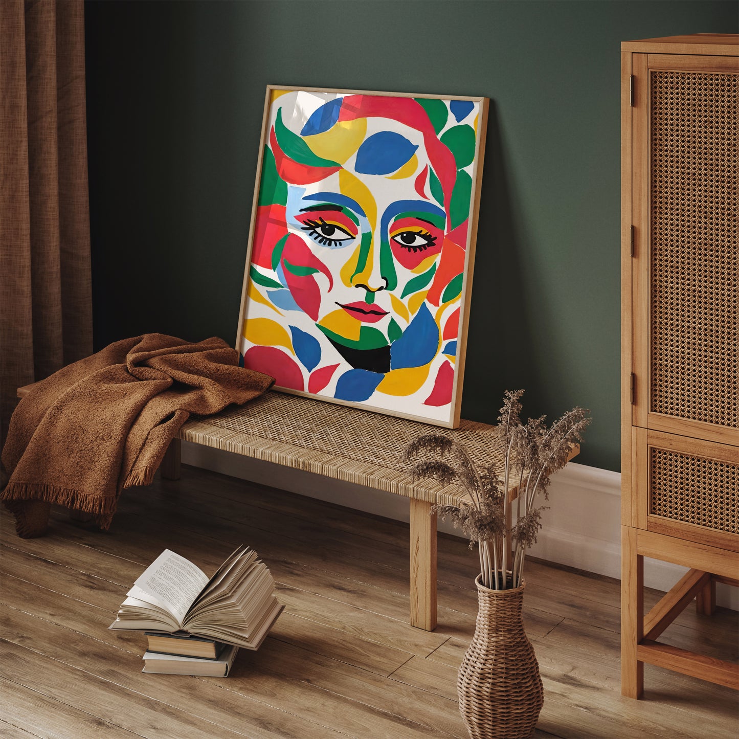 Colorful Woman Portrait Wall Art