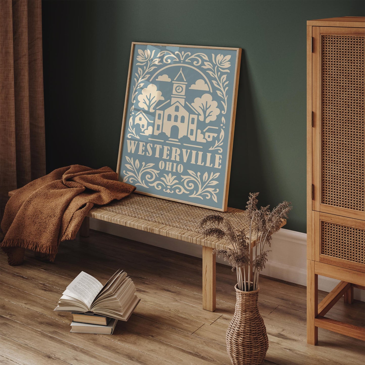 Westerville Ohio Travel Poster