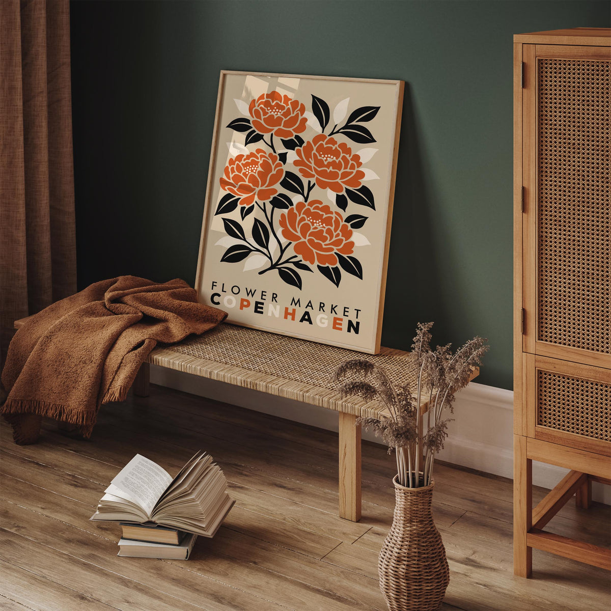 Copenhagen Flower Market Poster