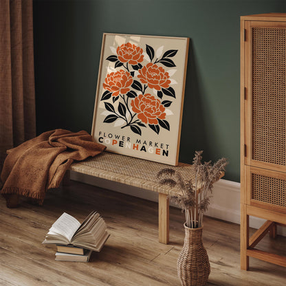 Copenhagen Flower Market Poster