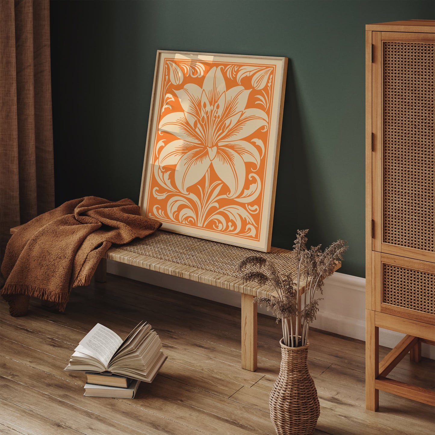Lily Flower Orange Poster