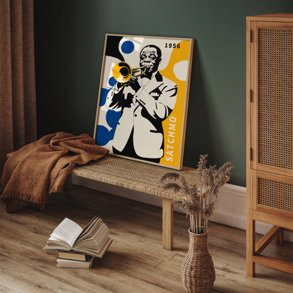 Satchmo, Armstrong Jazz Music Wall Art