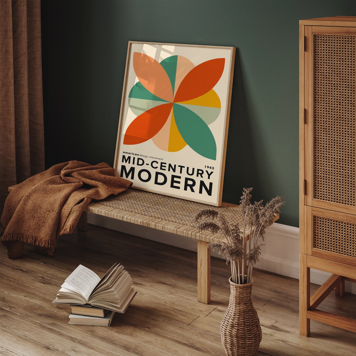 Mid Century Modern Abstract Art Print – American MCM Design Poster