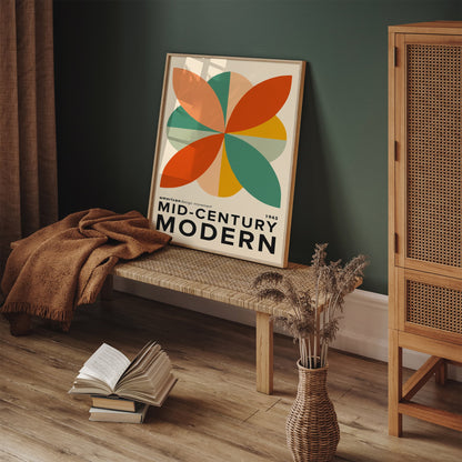 Mid Century Modern Abstract Art Print – American MCM Design Poster