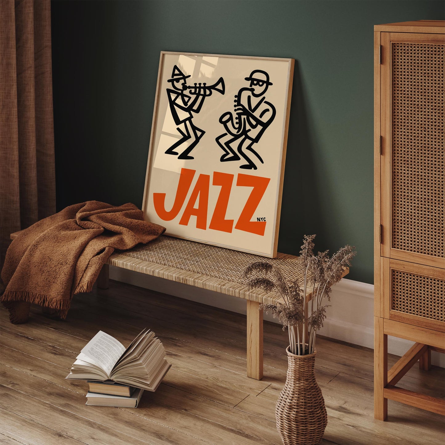 Retro NYC Jazz Music Poster