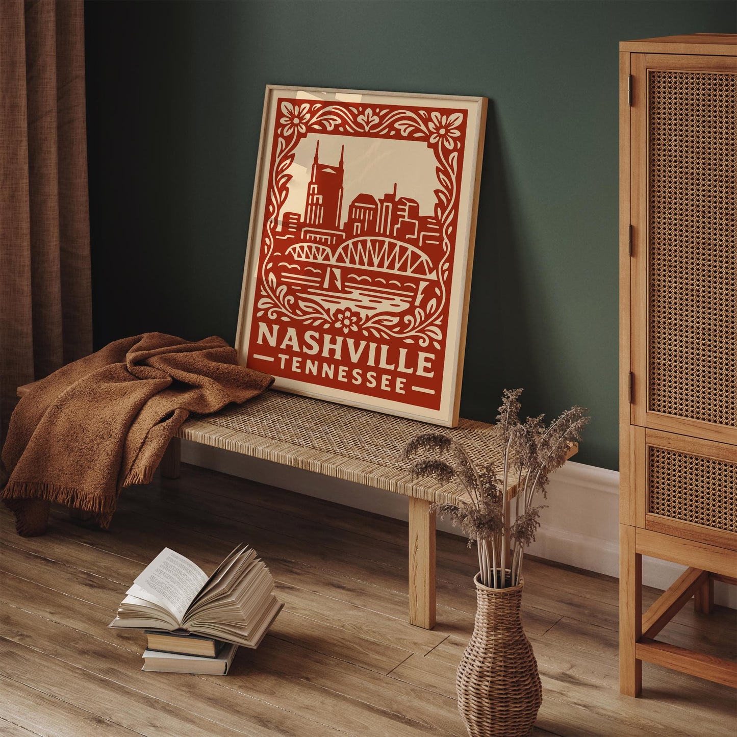 Nashville Tennessee Poster - Travel Cityscape Wall Art