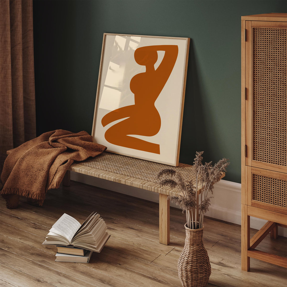Abstract Woman Silhouette Art Poster