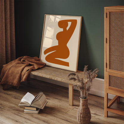Abstract Woman Silhouette Art Poster