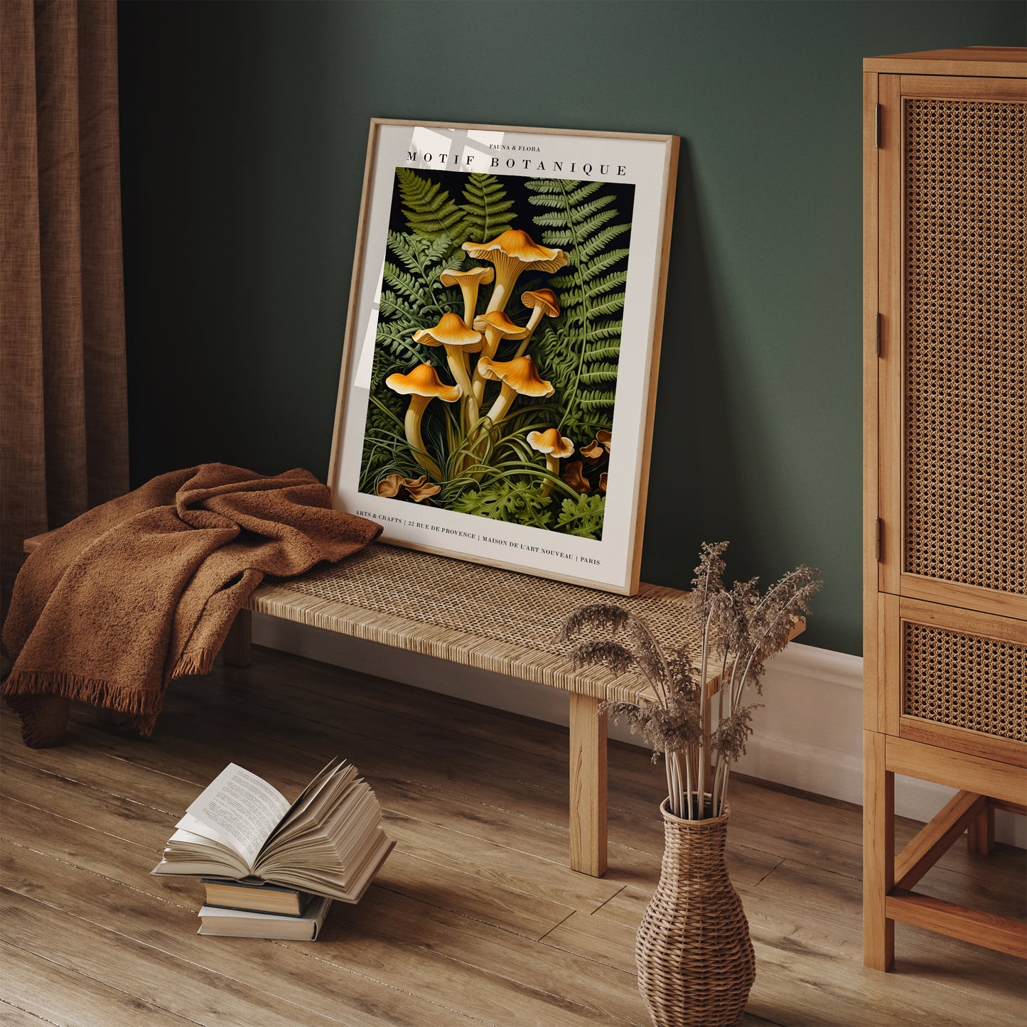 William Morris Forest Mushrooms Wall Art