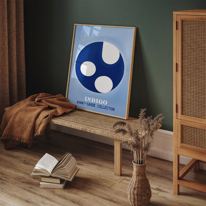 Avant-Garde Collection Indigo Blue Poster