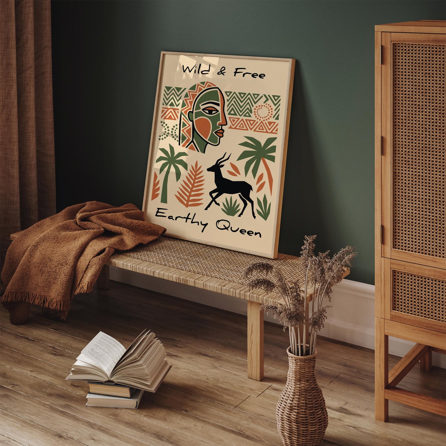 Earthy Queen Wild & Free Poster