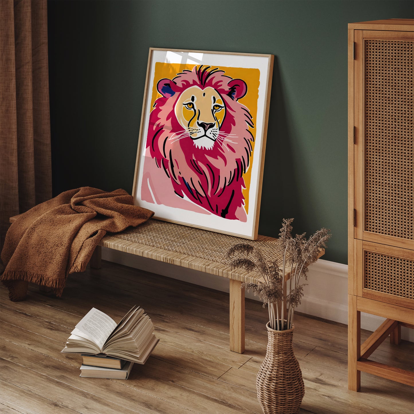 Noble Lion Cute Art Print