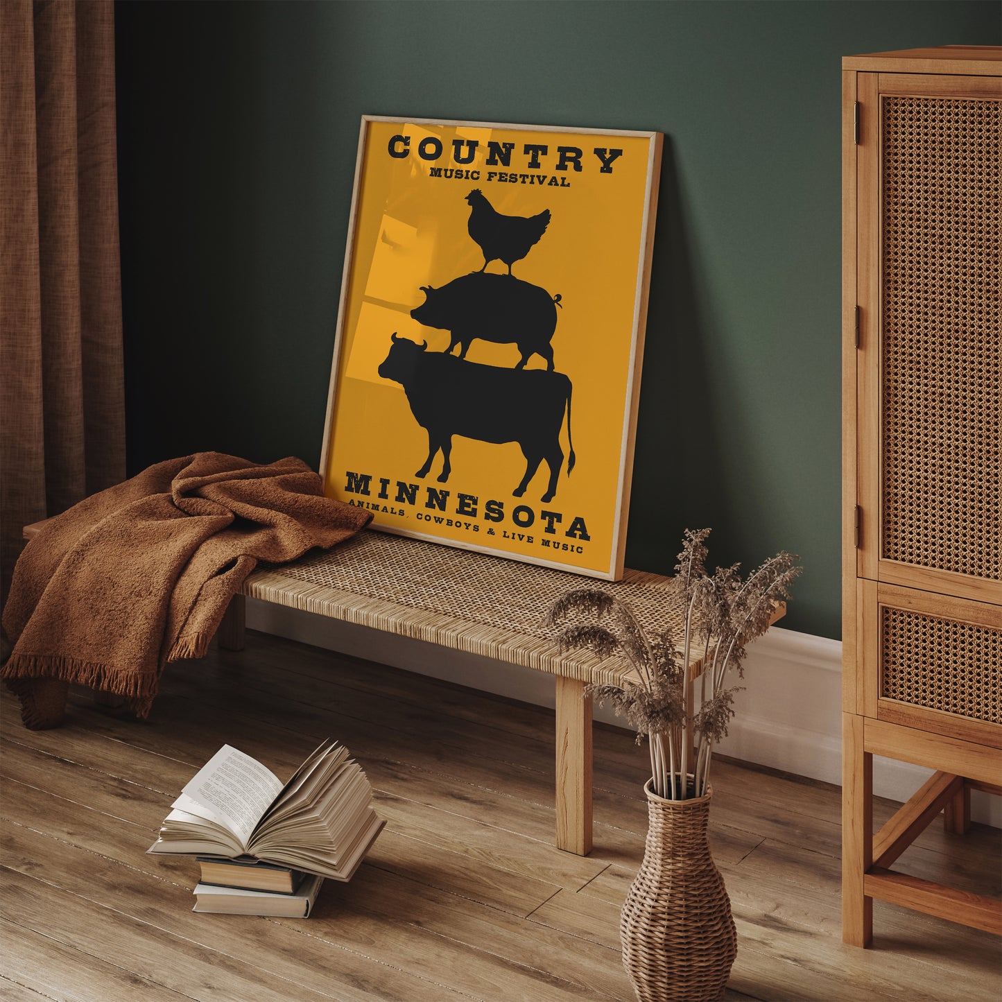 Yellow Country Music Festival, Minnesota Poster
