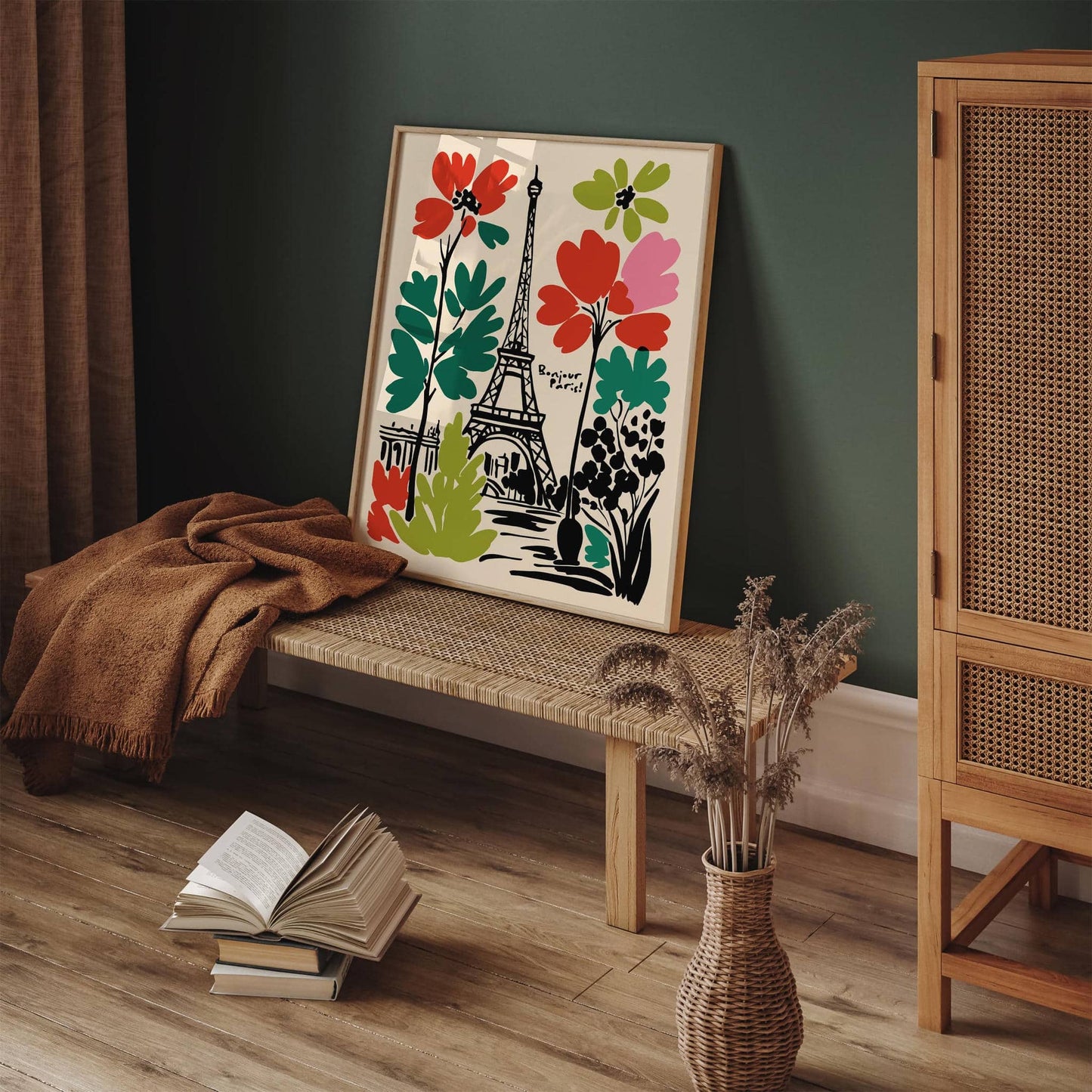 Bonjour Paris! Travel Eclectic Wall Art Print