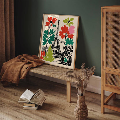 Bonjour Paris! Travel Eclectic Wall Art Print
