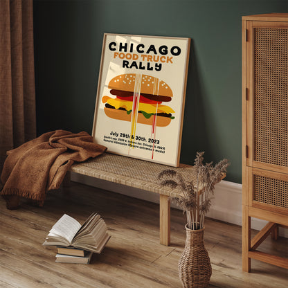 Chicago Food Truck Poster Reproduction