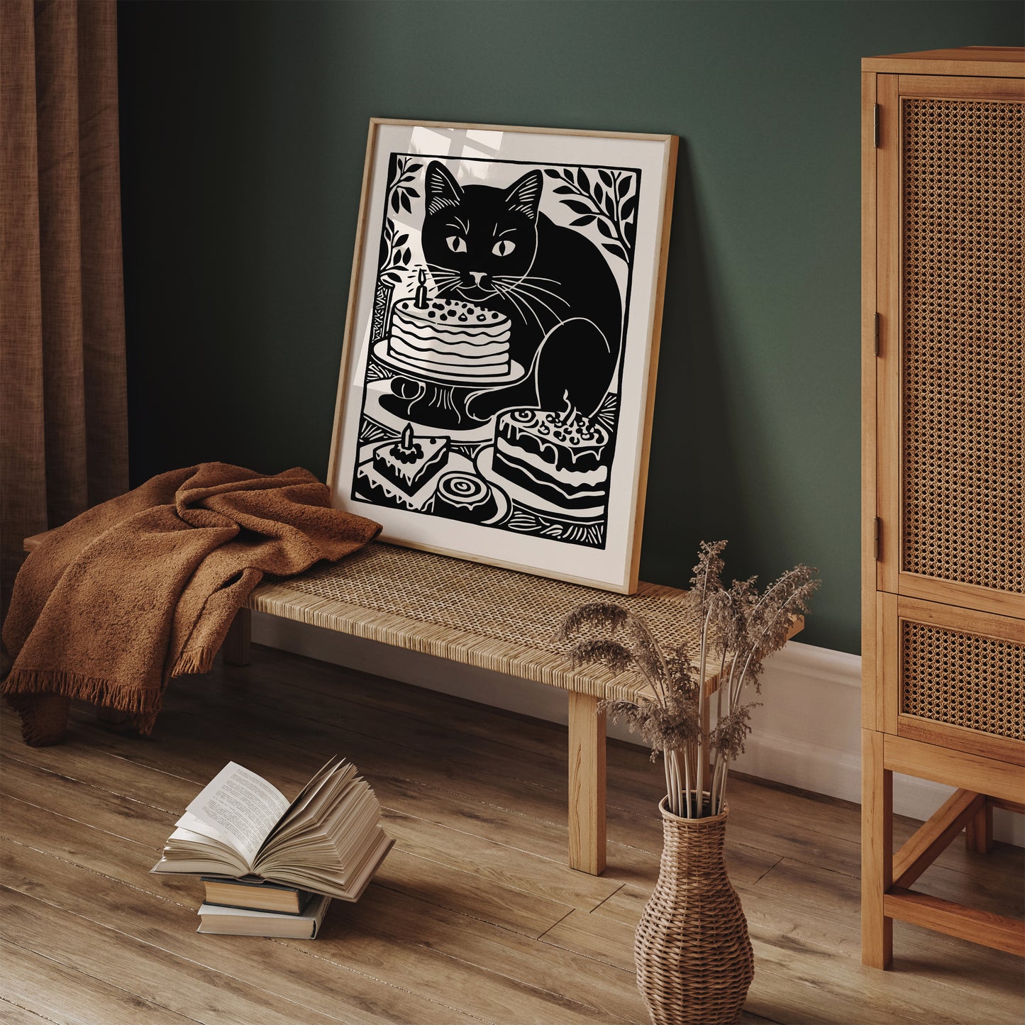 Black Cat Appreciation Day 2024 Art Print