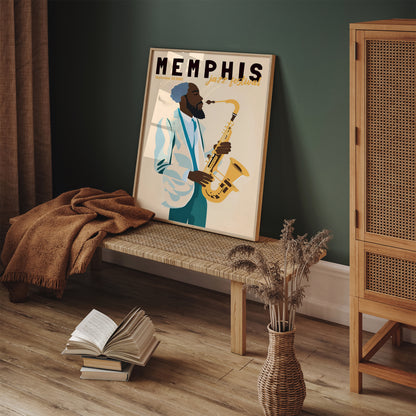 Memphis Jazz Festival Art Poster