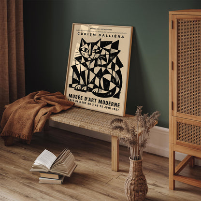 Cubism Galliera Exhibition Poster – Modern Art Print