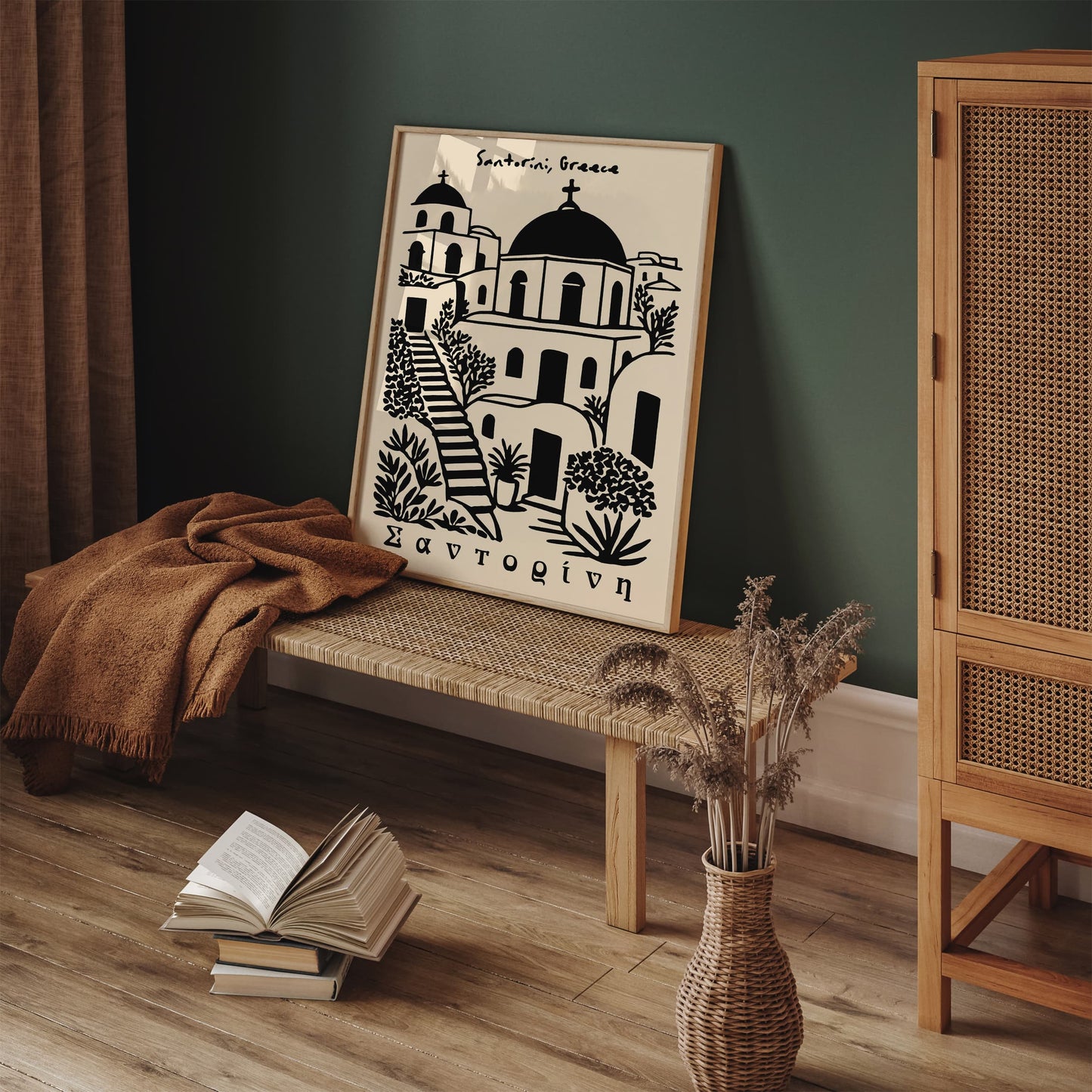 Santorini Greece Poster - Cityscape Art Print